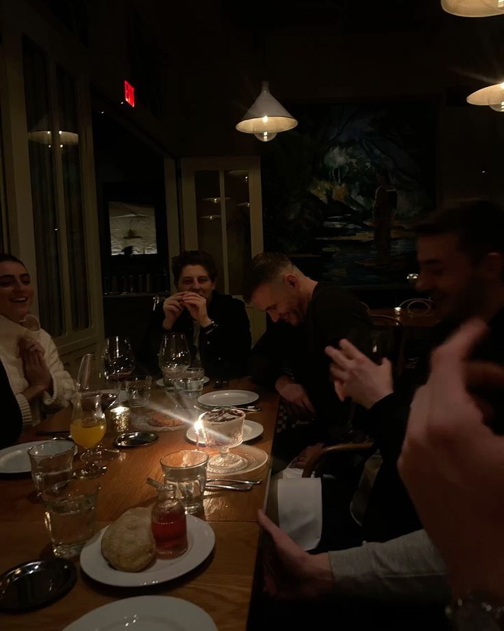 Six members, one table.